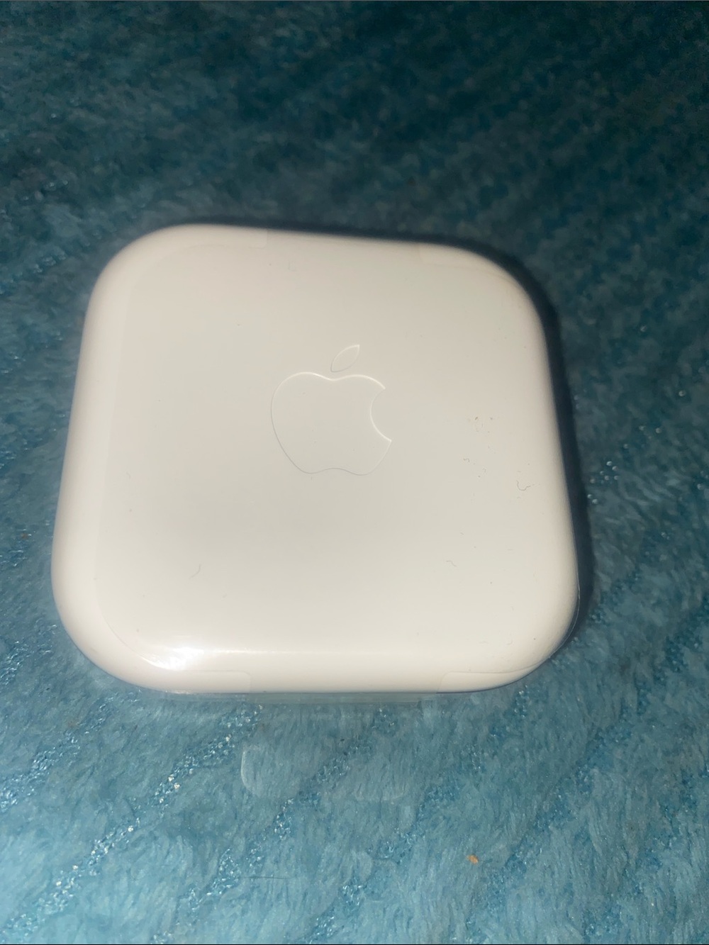 Apple original White Wireless Earbuds Case with Apple Logo Never used